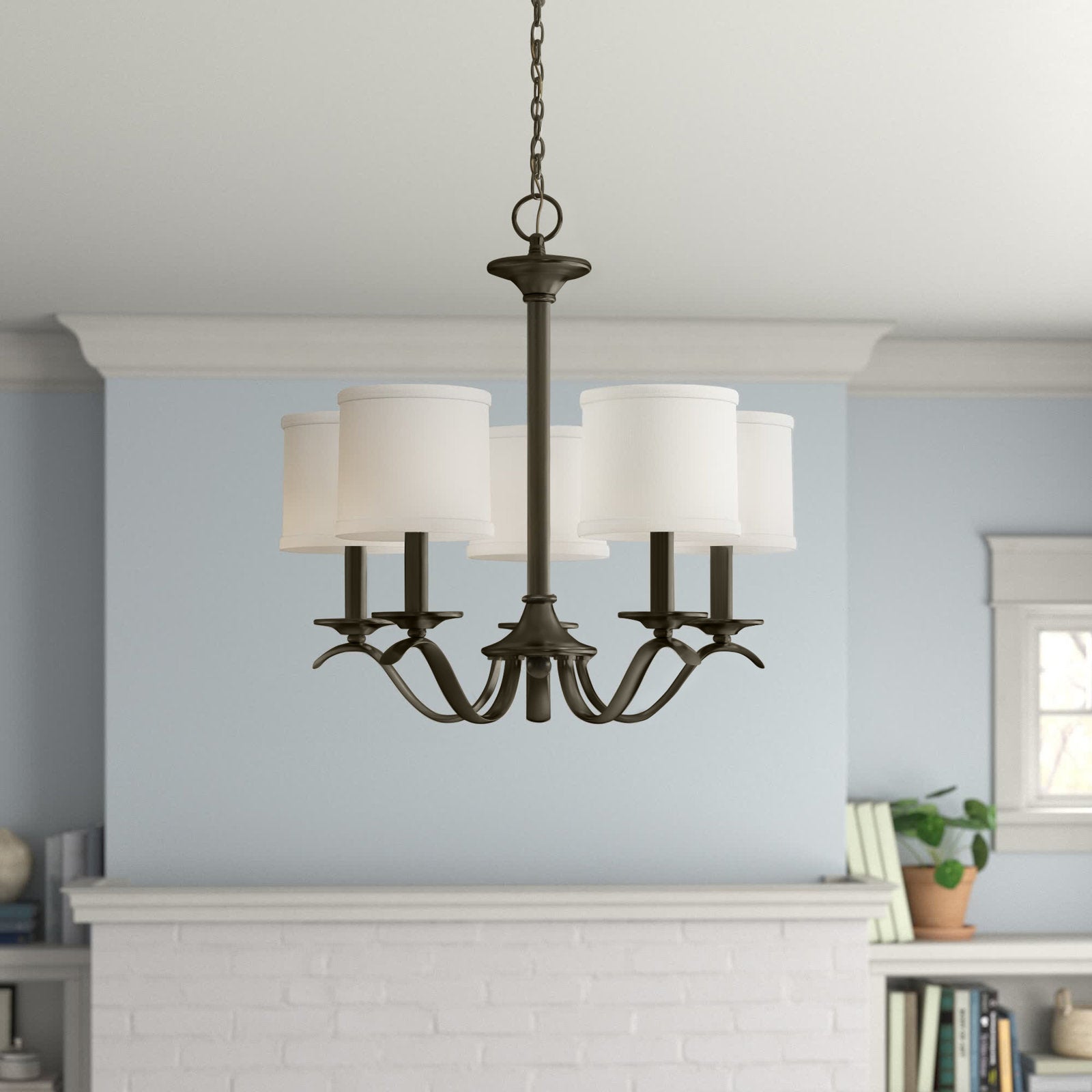 Vatnuvys Traditional Premium Brass Fabric Metal Chandelier - Neutralighting