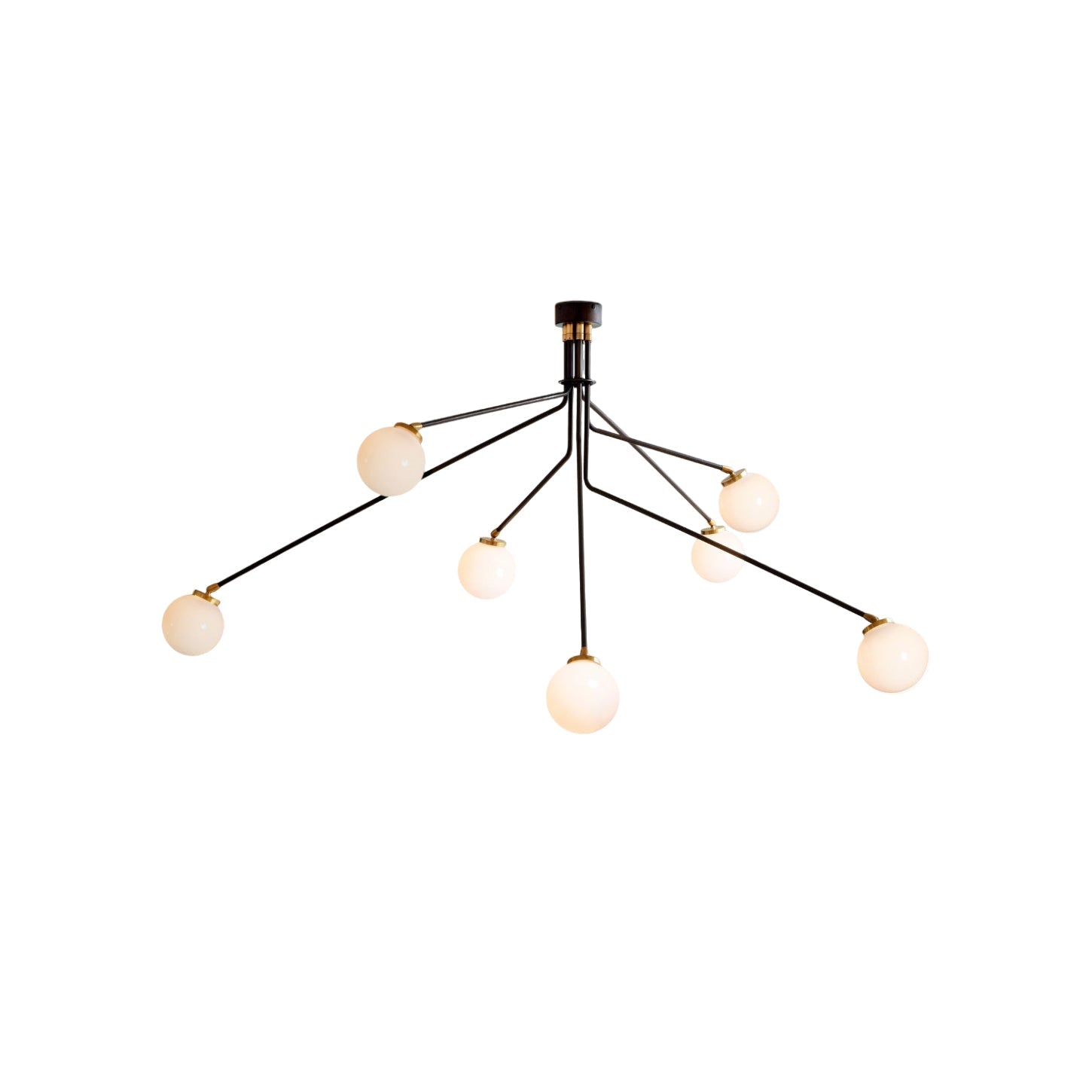 Vatnuvyo Modern Minimalist Brass Metal Glass Ceiling Lamp - Neutralighting
