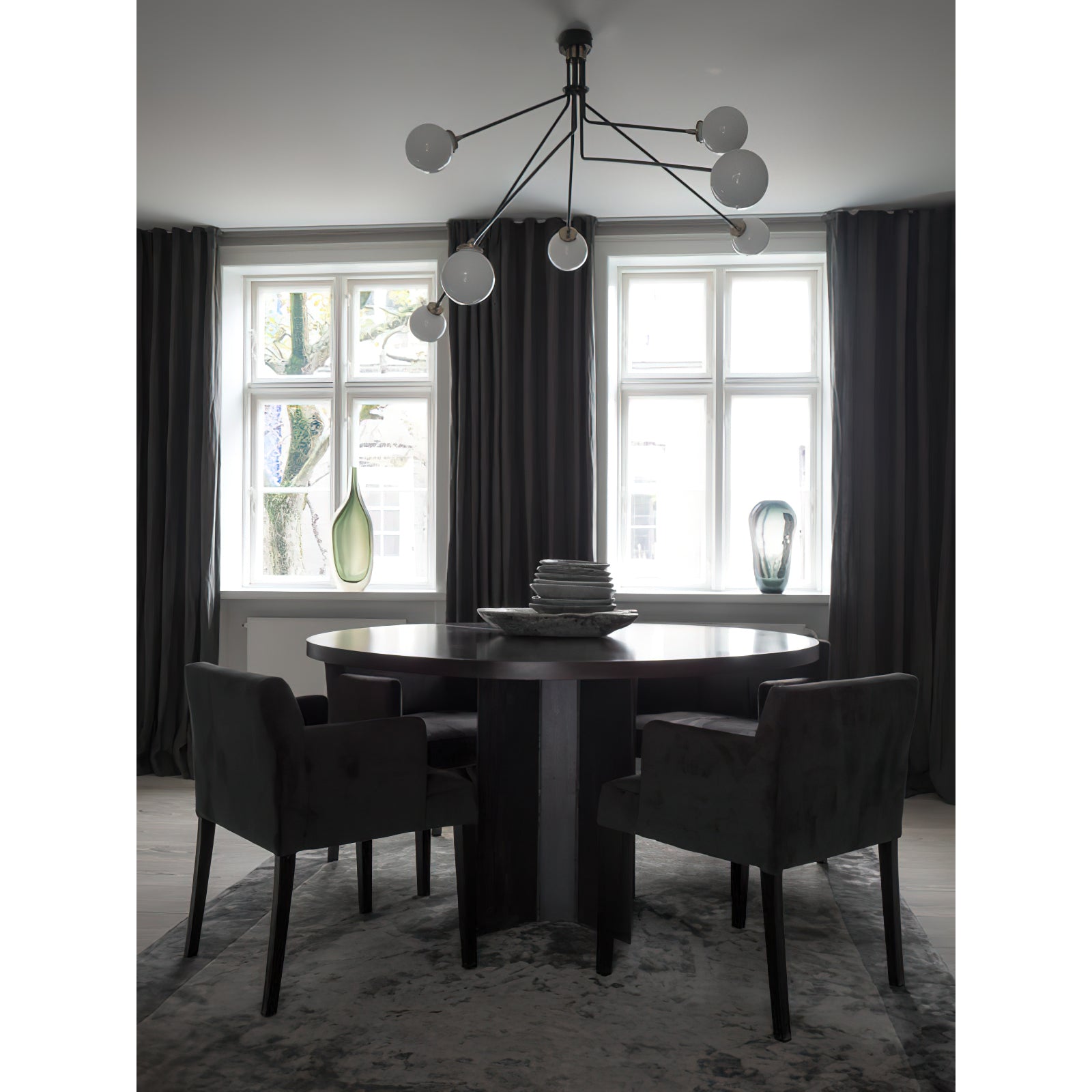 Vatnuvyo Modern Minimalist Brass Metal Glass Ceiling Lamp - Neutralighting