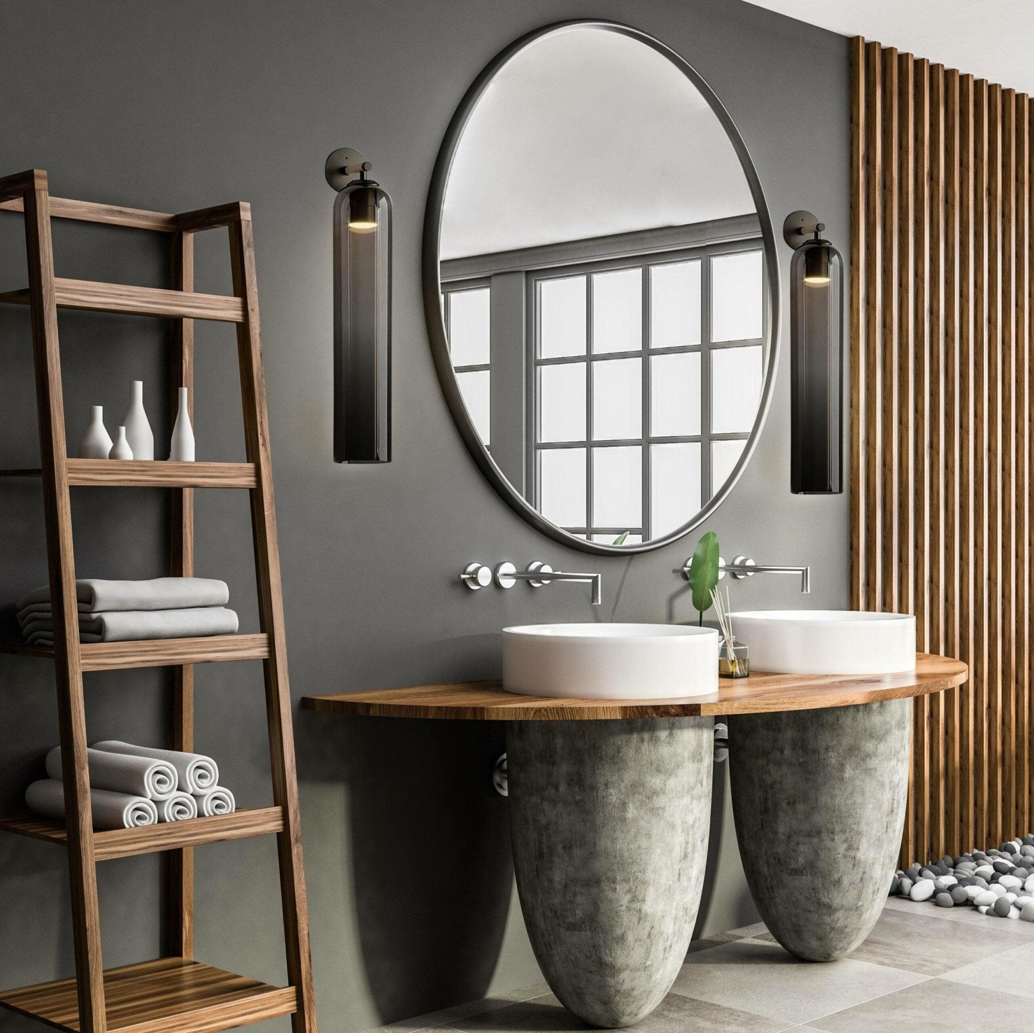 June Glass Indoor Wall Lamp Cylindrical - Neutralighting