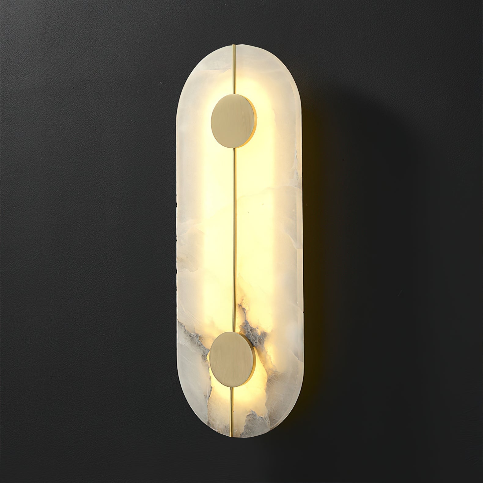 Waegnuvyo Modern Minimalist Alabaster Wall Lamp - Neutralighting