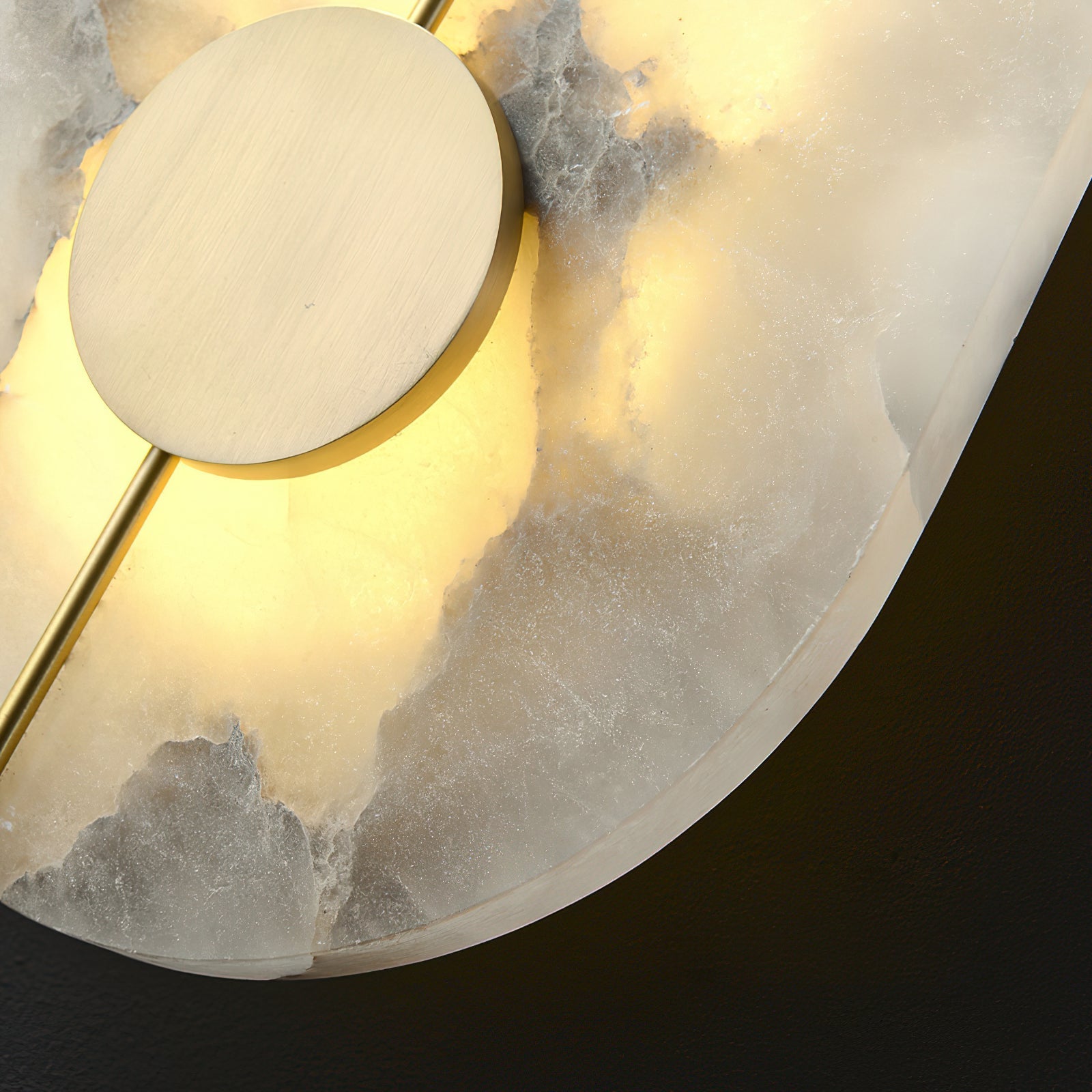 Waegnuvyo Modern Minimalist Alabaster Wall Lamp - Neutralighting