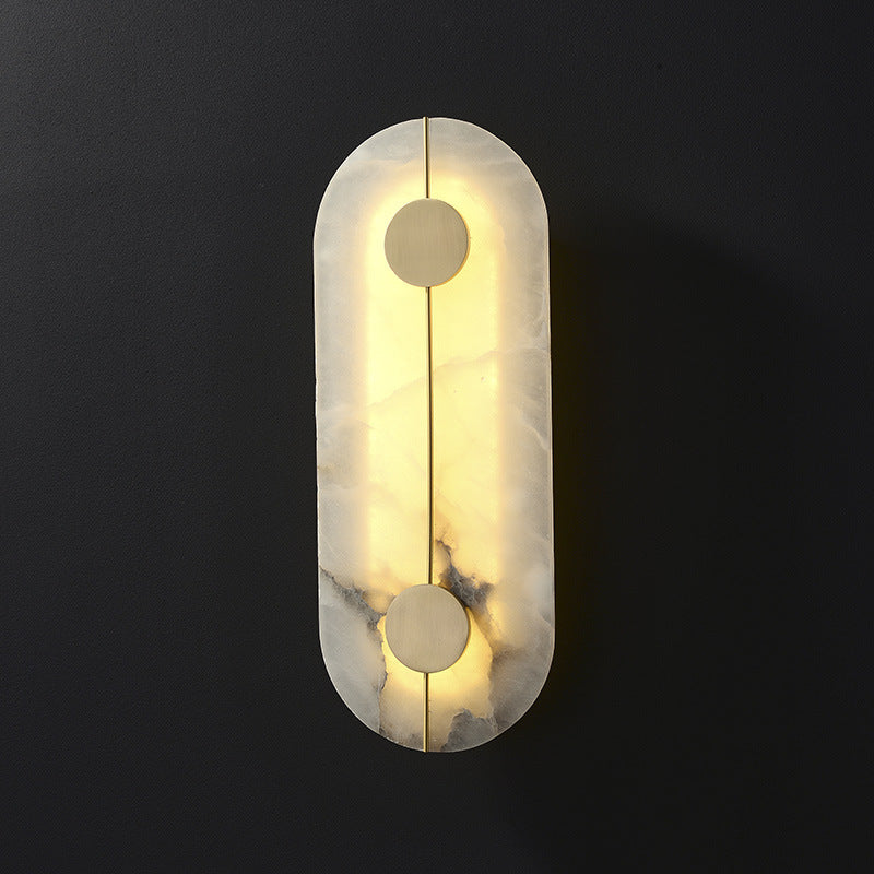 Waegnuvyo Modern Minimalist Alabaster Wall Lamp - Neutralighting