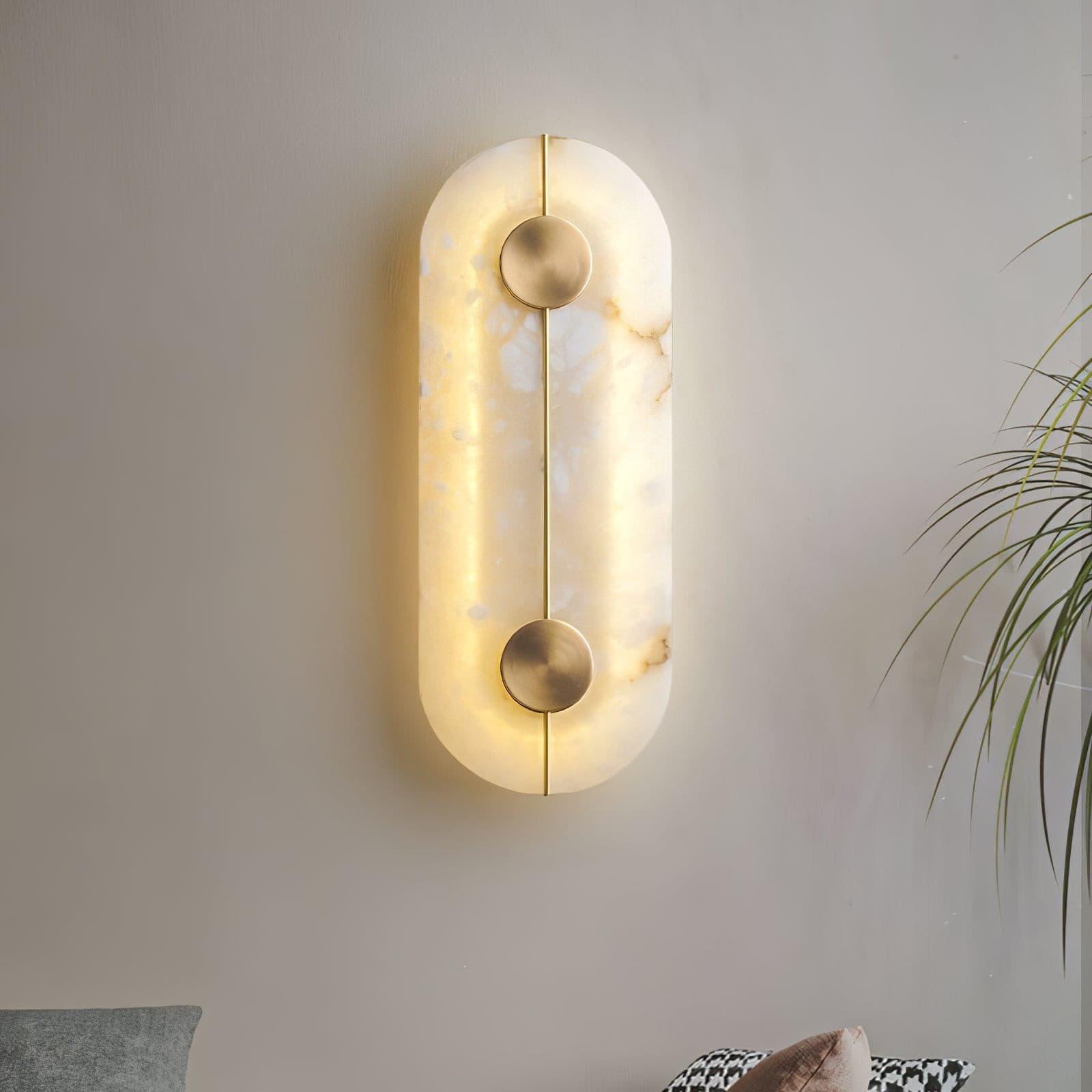 Citheira Minimalist Alabaster Wall Light - Neutralighting