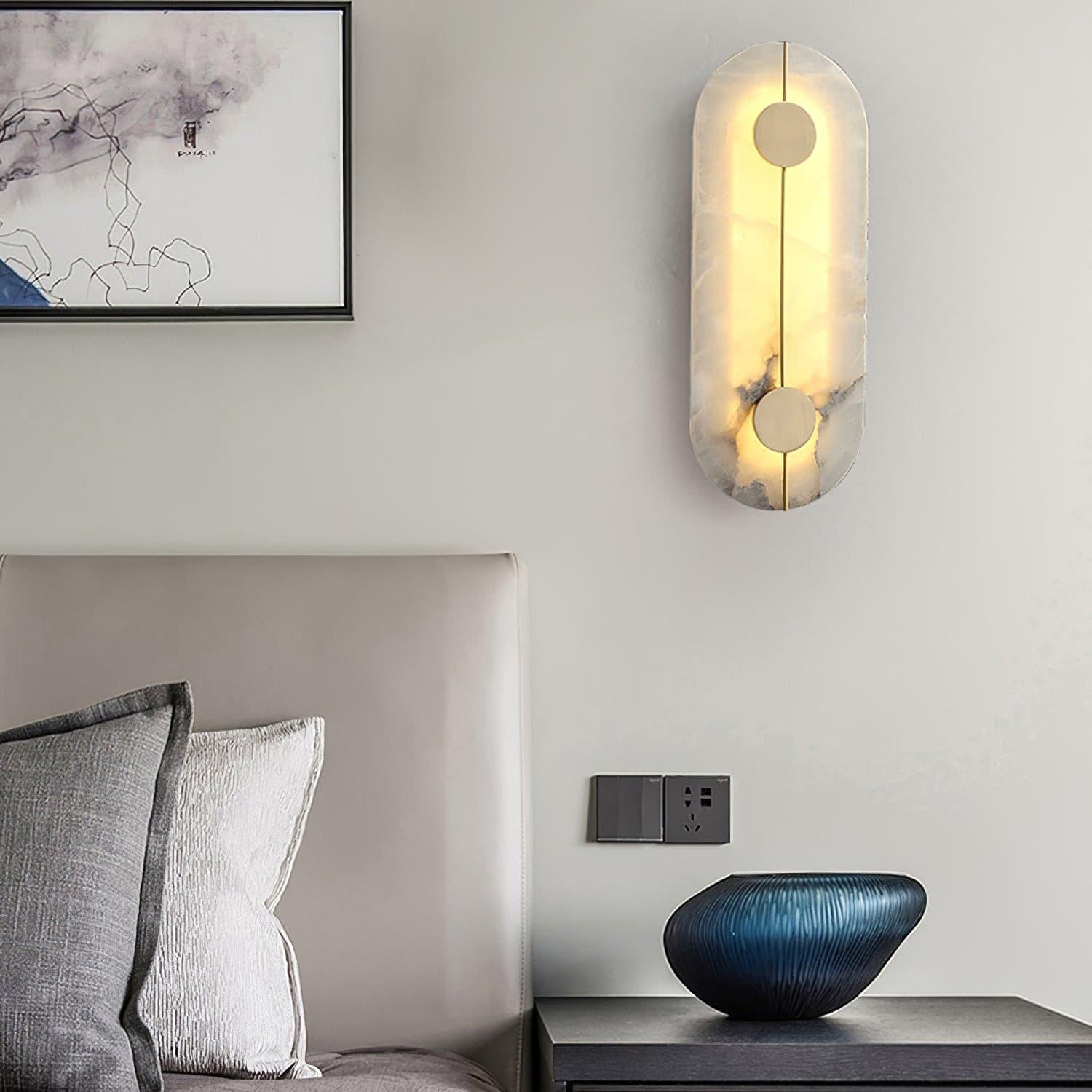 Citheira Minimalist Alabaster Wall Light - Neutralighting