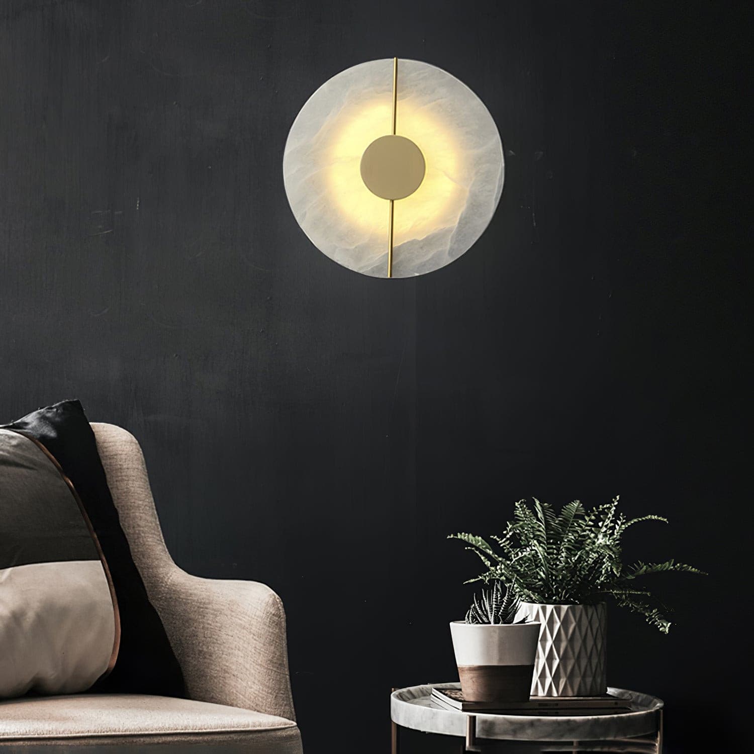 Artistic Wall Lamp Dolomite Copper Retro Flair - Neutralighting
