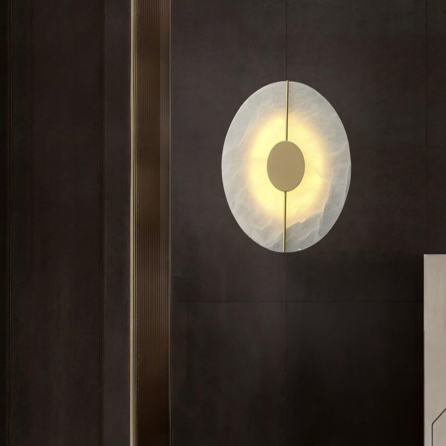 Citheira Minimalist Alabaster Wall Light - Neutralighting