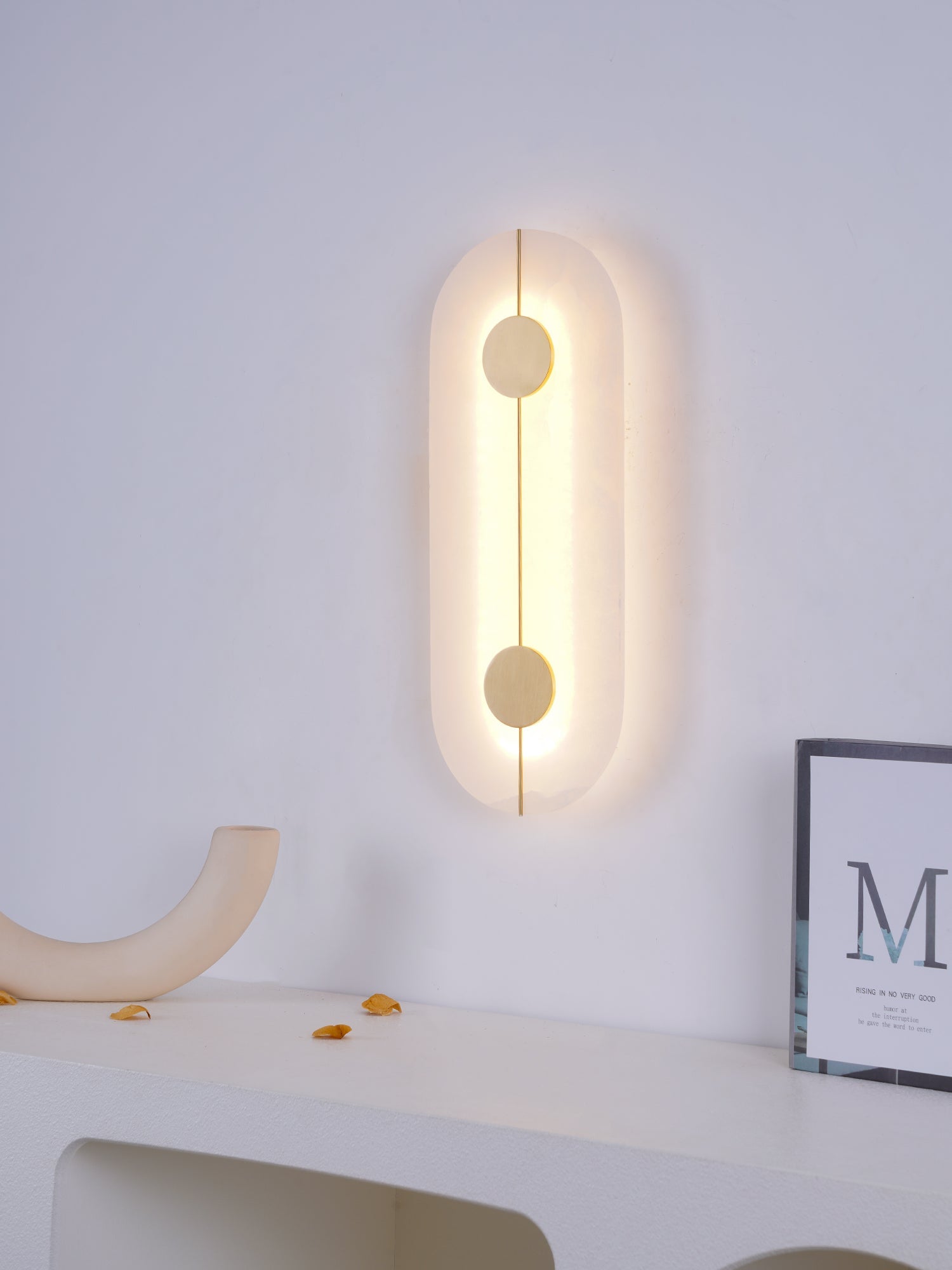 Artistic Wall Lamp Dolomite Copper Retro Flair - Neutralighting