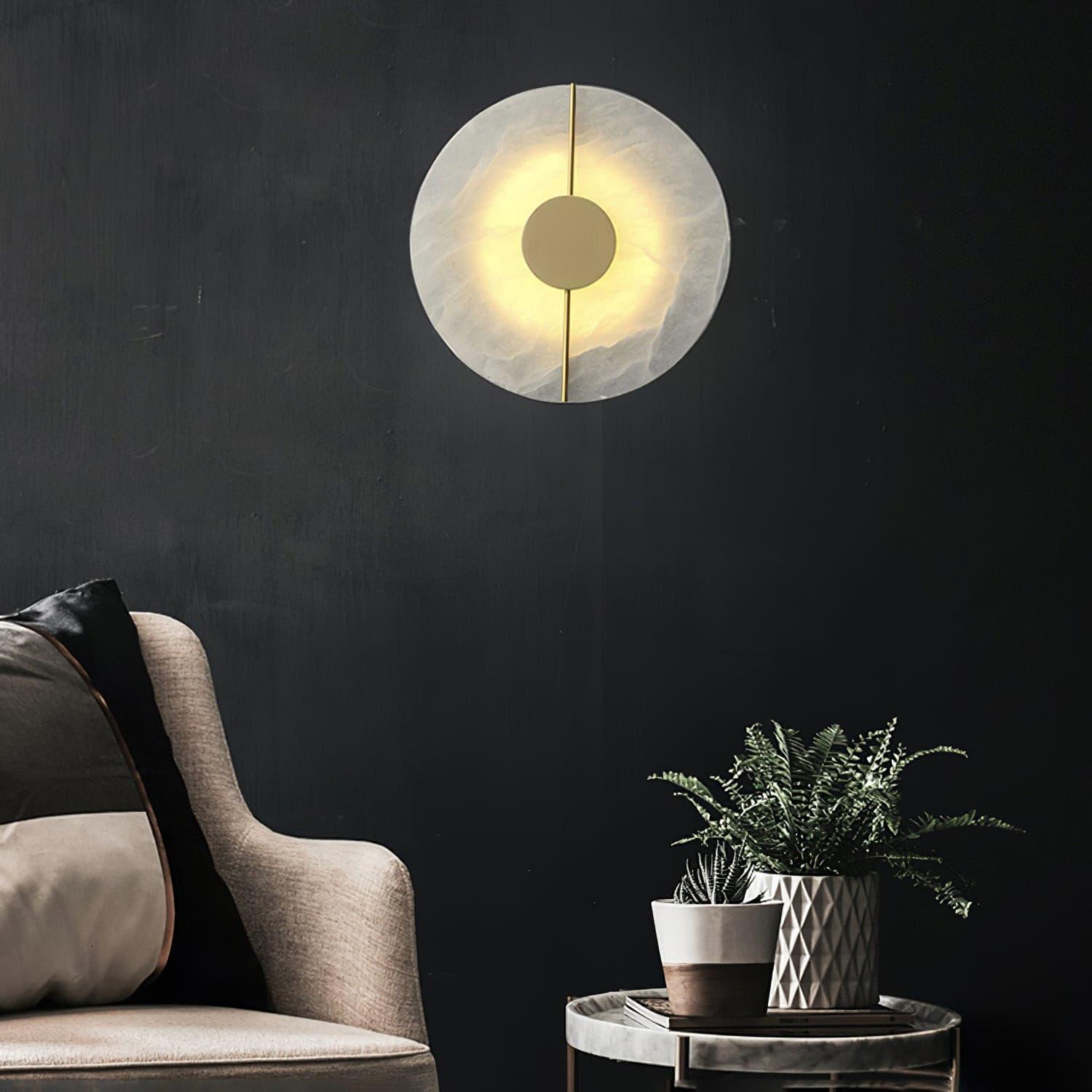 Citheira Minimalist Alabaster Wall Light - Neutralighting