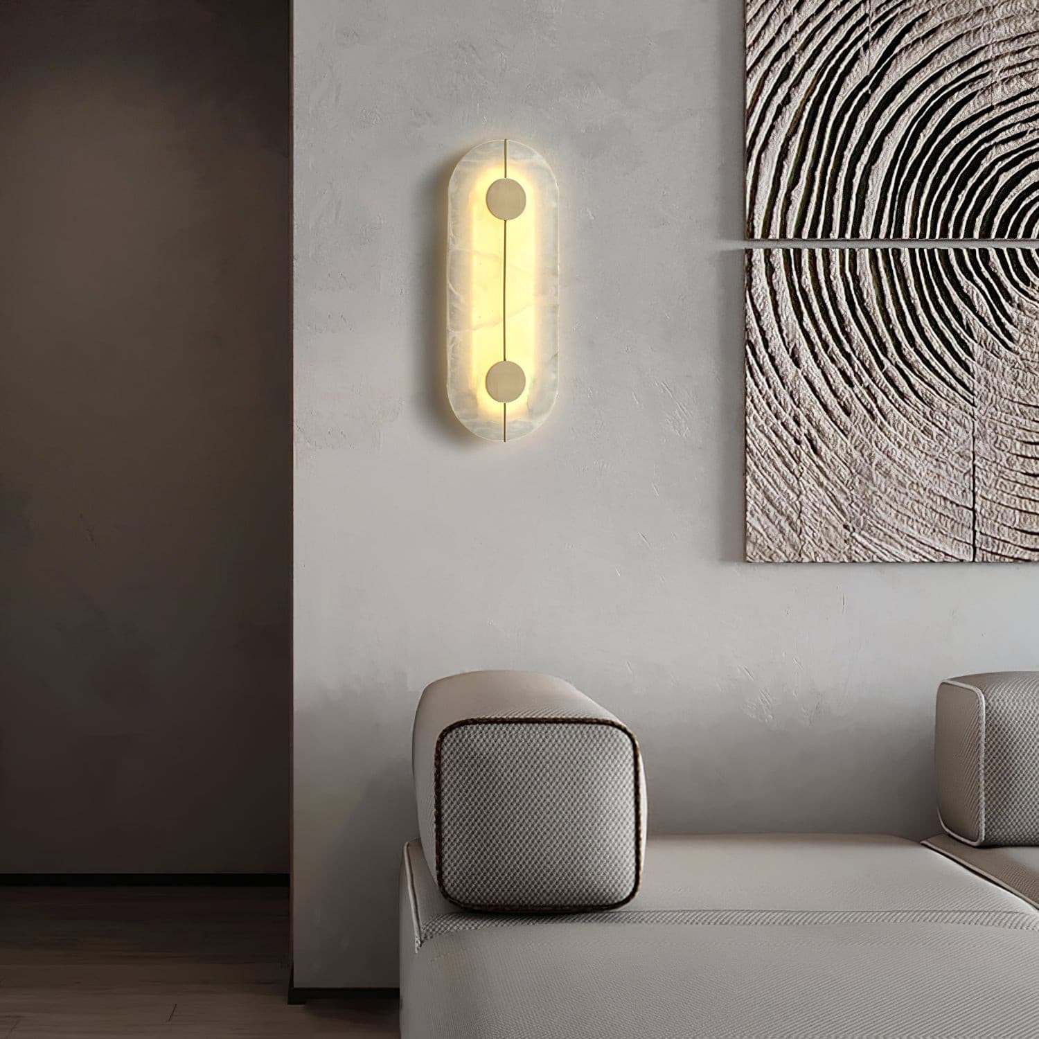 Artistic Wall Lamp Dolomite Copper Retro Flair - Neutralighting
