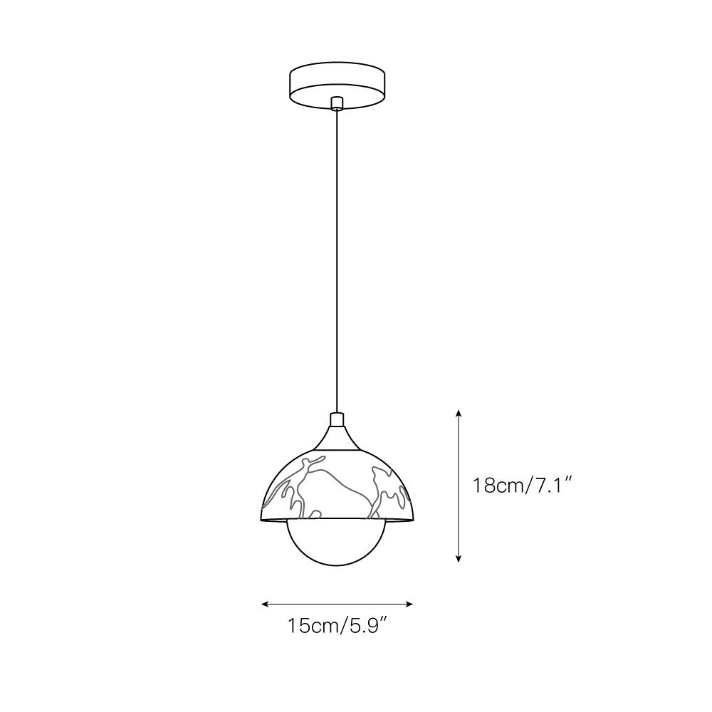 Yrvuvys Modern Minimalist Marble Pendant Lamp - Neutralighting