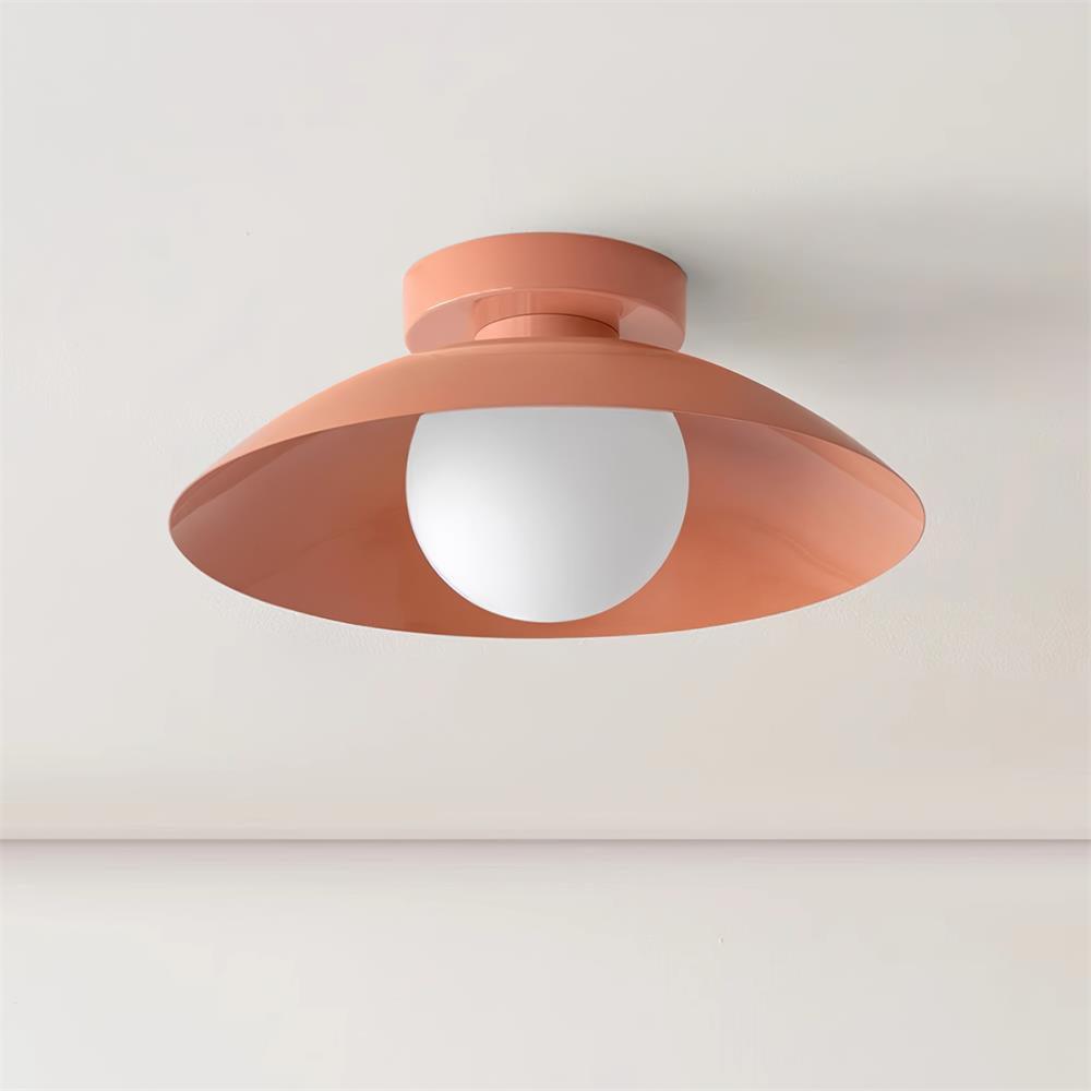 Ceiling Light in Metal Canopy and Glass with Color Options - Neutralighting