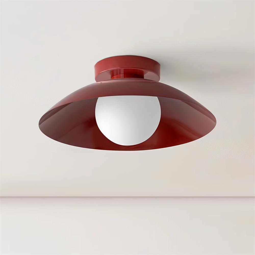 Ceiling Light in Metal Canopy and Glass with Color Options - Neutralighting