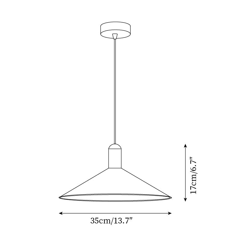 Pendant Light LED Minimalist Cone Hanging Lamp for Kitchen Dining - Neutralighting