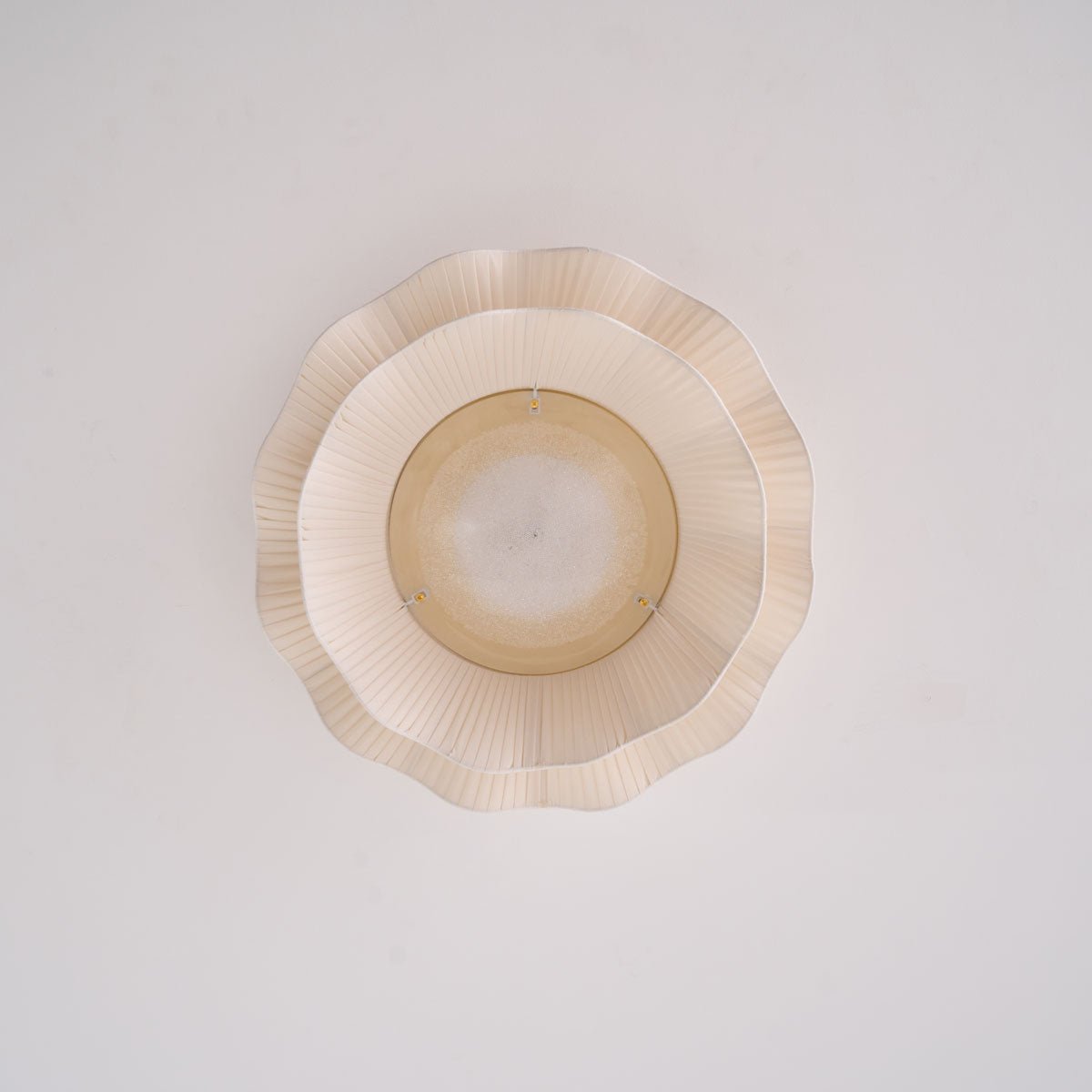 Tirah Fabric Wave Ceiling Light Brass - Neutralighting