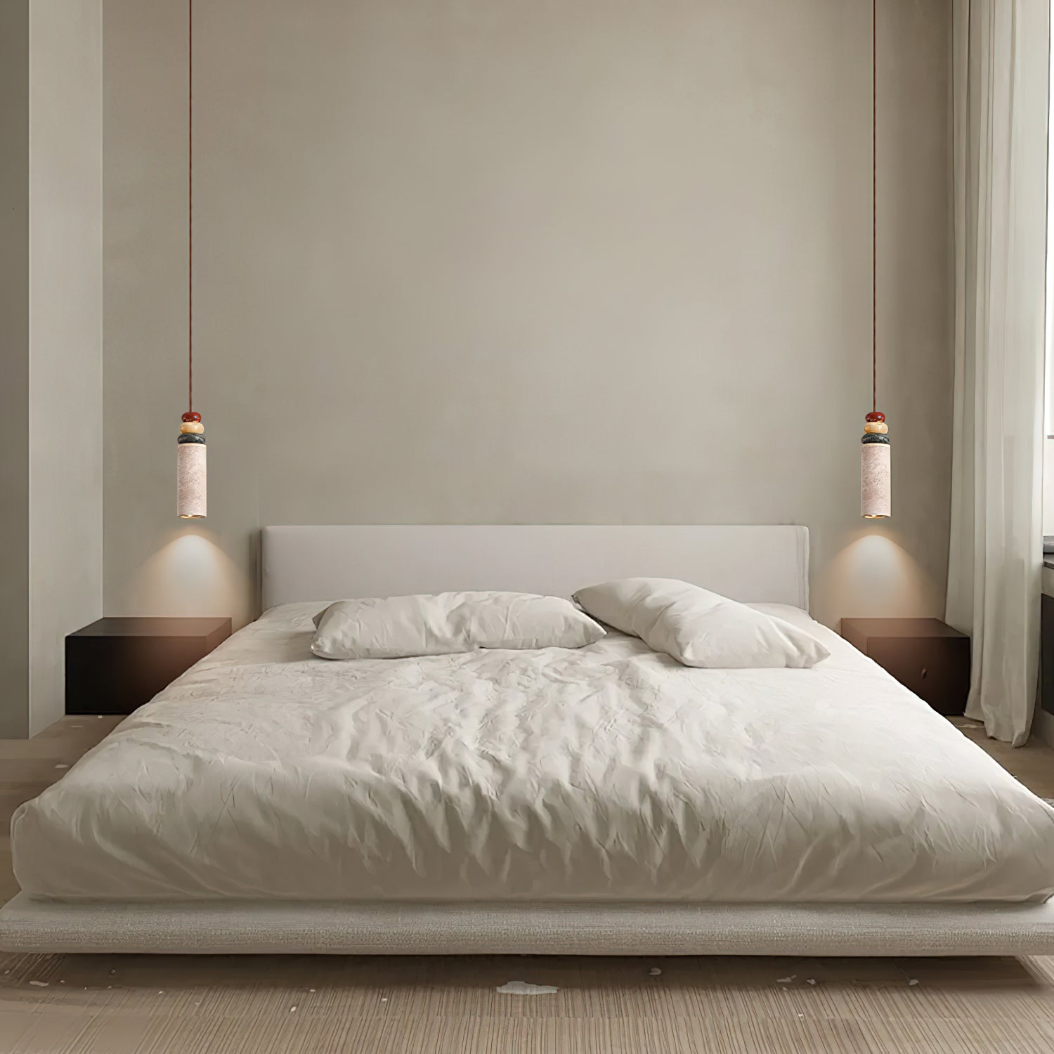 Tinon Pendant Lamp Yellow travertine Marble - Neutralighting