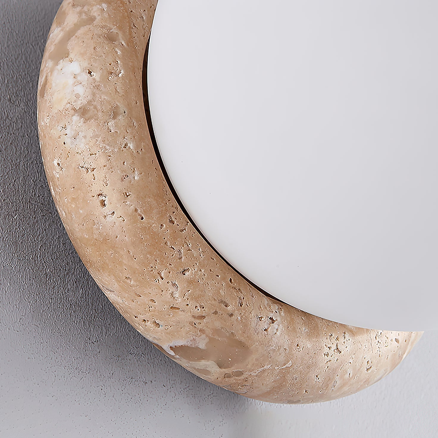 Blikuvys Modern Minimalist Travertine Glass Wall Lamp - Neutralighting