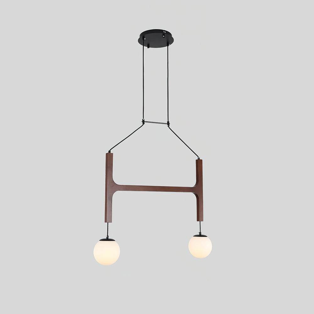 Terra Chandelier Geometric Wood - Neutralighting