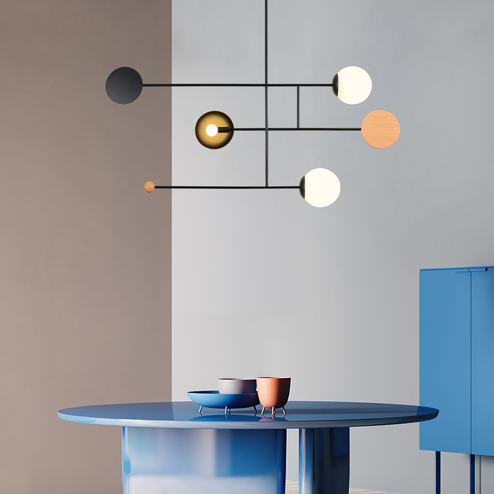 Orbital Balance Modern Linear Pendant Light - Neutralighting