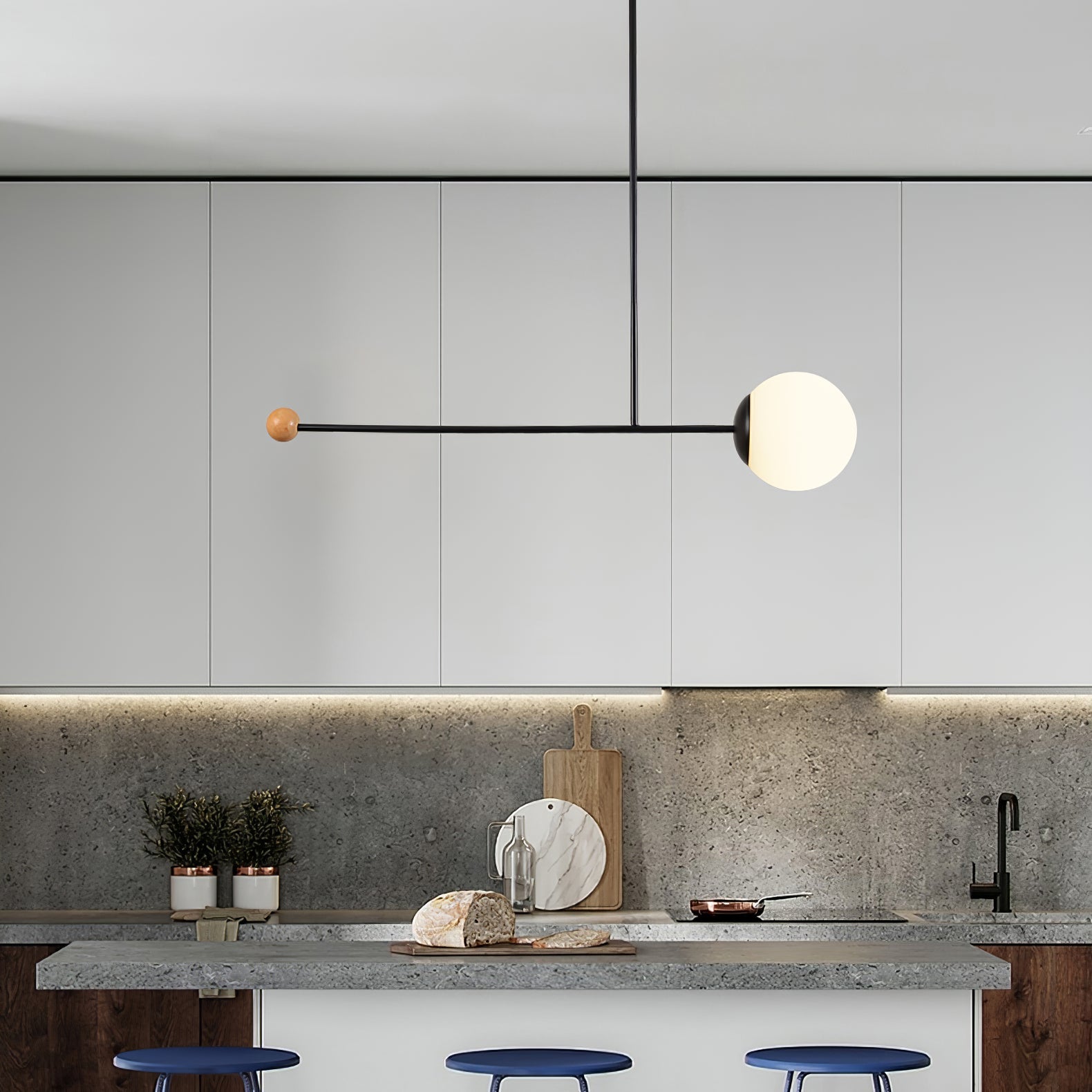 Orbital Balance Modern Linear Pendant Light - Neutralighting