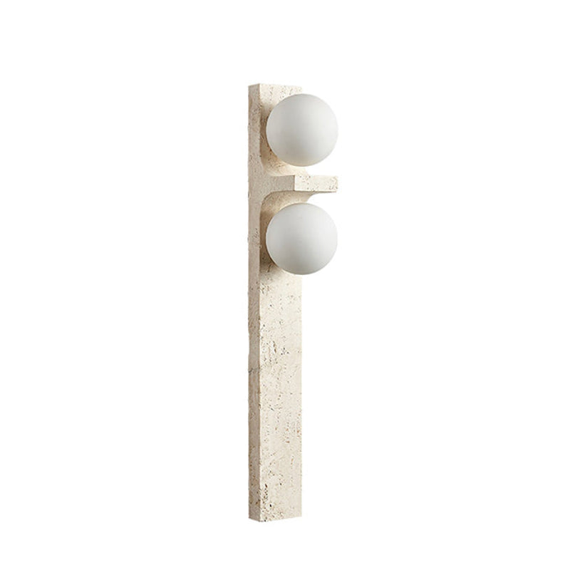 Eirikuvys Organic Modern Minimalist Travertine Wall Sconce - Neutralighting