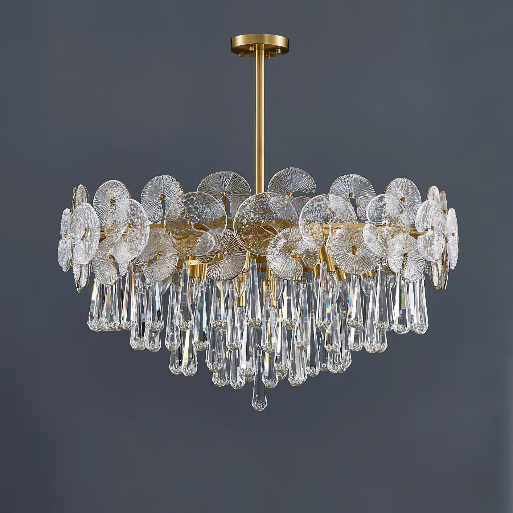 Caeluvyo Postmodern Luxury Elegance Crystal Chandelier - Neutralighting
