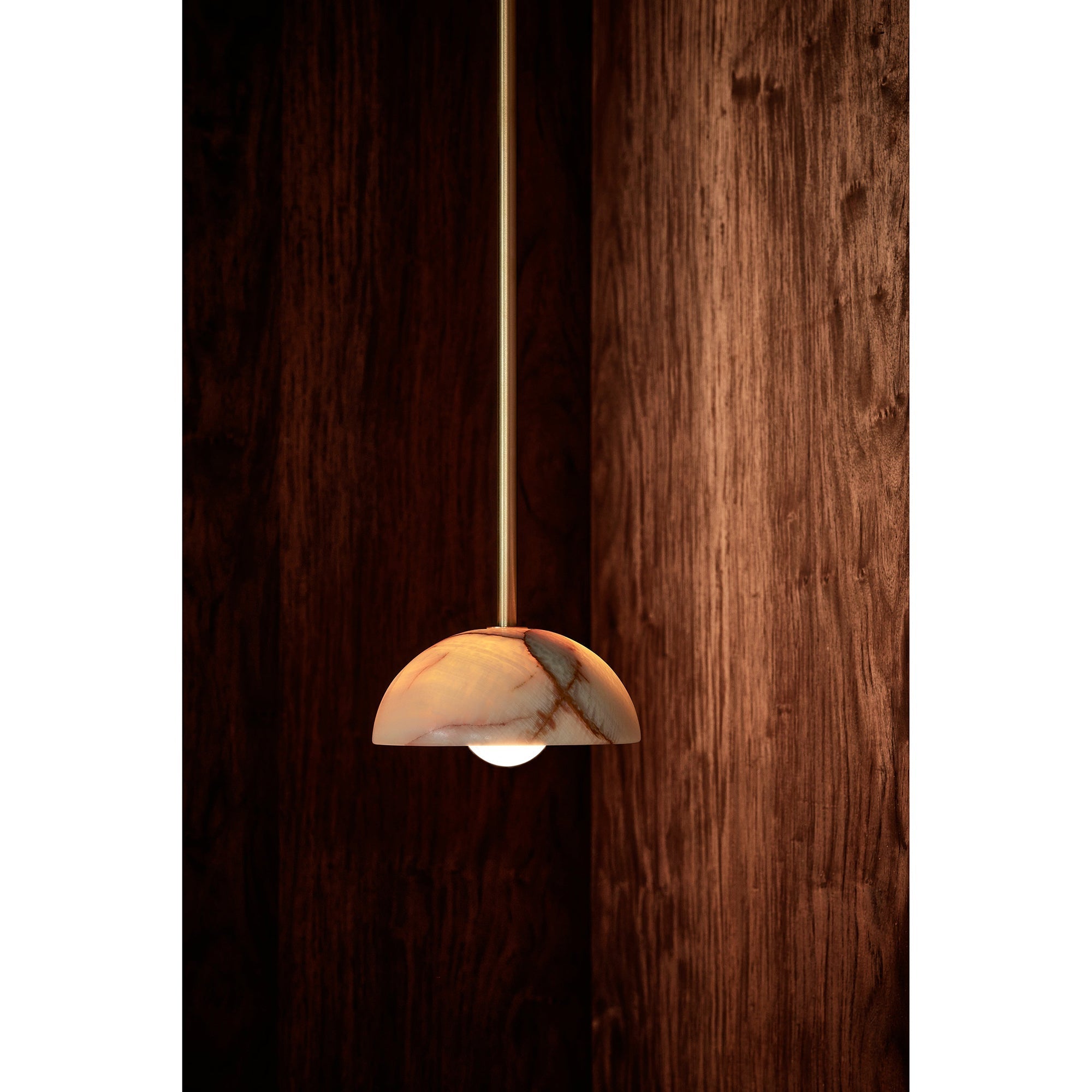 Aurelia Modern Minimalist Elegance Brass Metal Glass Pendant Lamp - Neutralighting