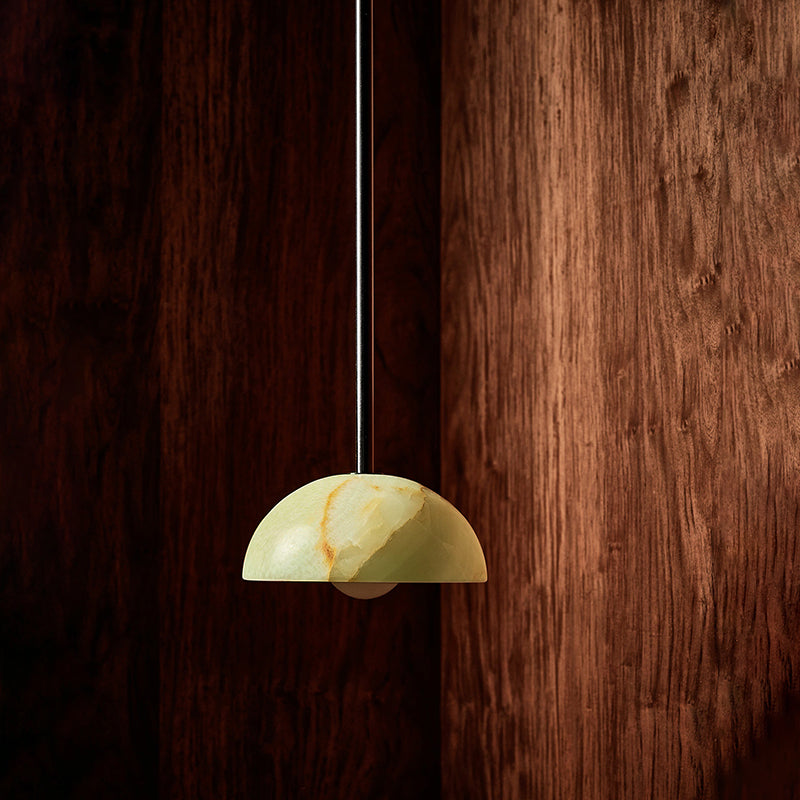 Aurelia Modern Minimalist Elegance Brass Metal Glass Pendant Lamp - Neutralighting