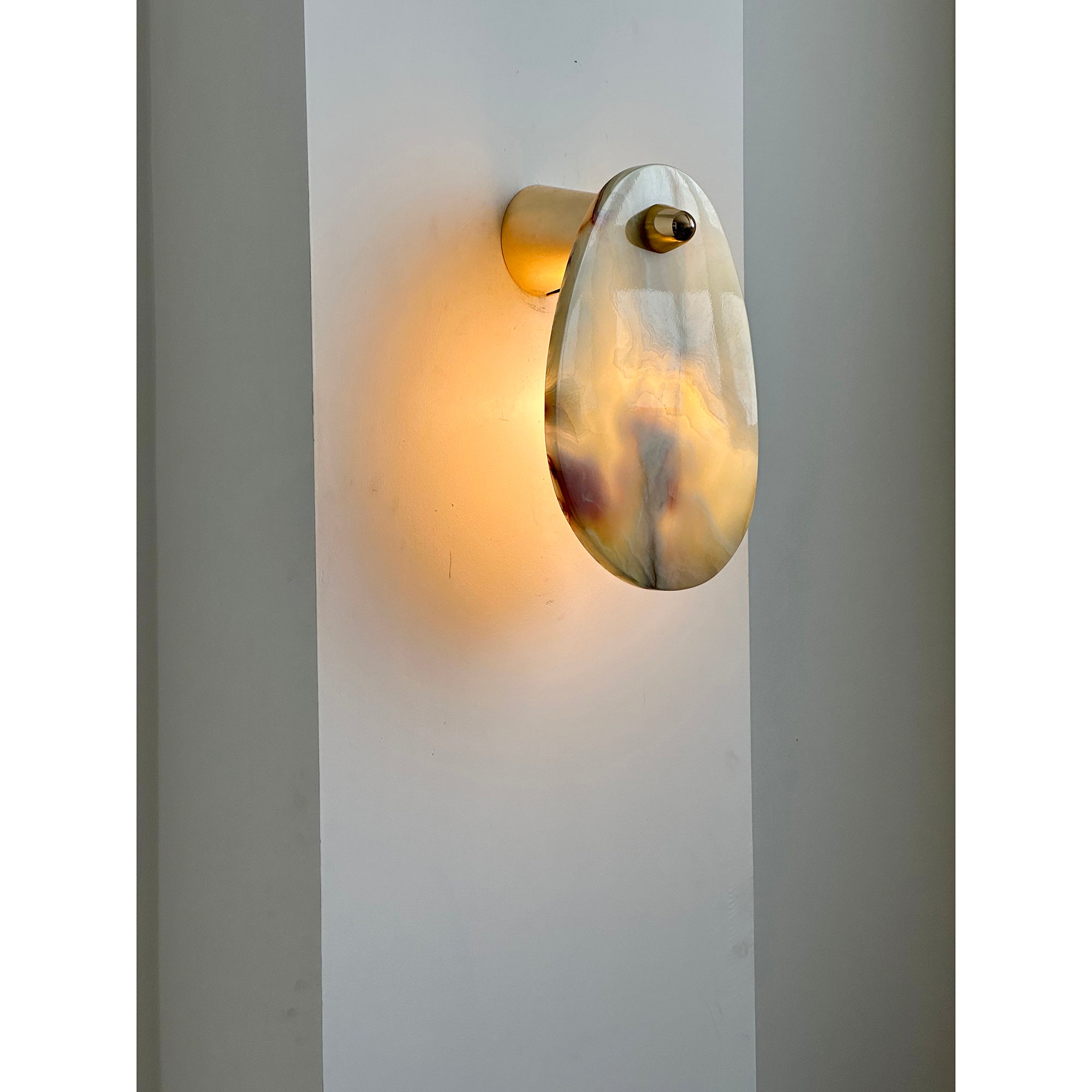 Norduvys Modern Luxurious Metal Marble Wall Lamp - Neutralighting