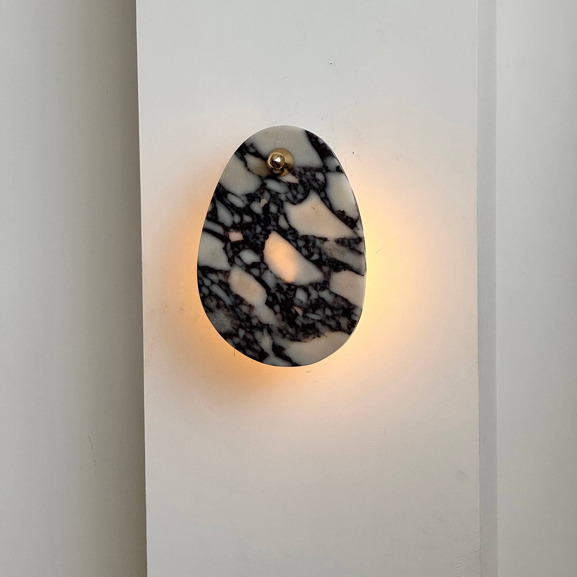 Norduvys Modern Luxurious Metal Marble Wall Lamp - Neutralighting
