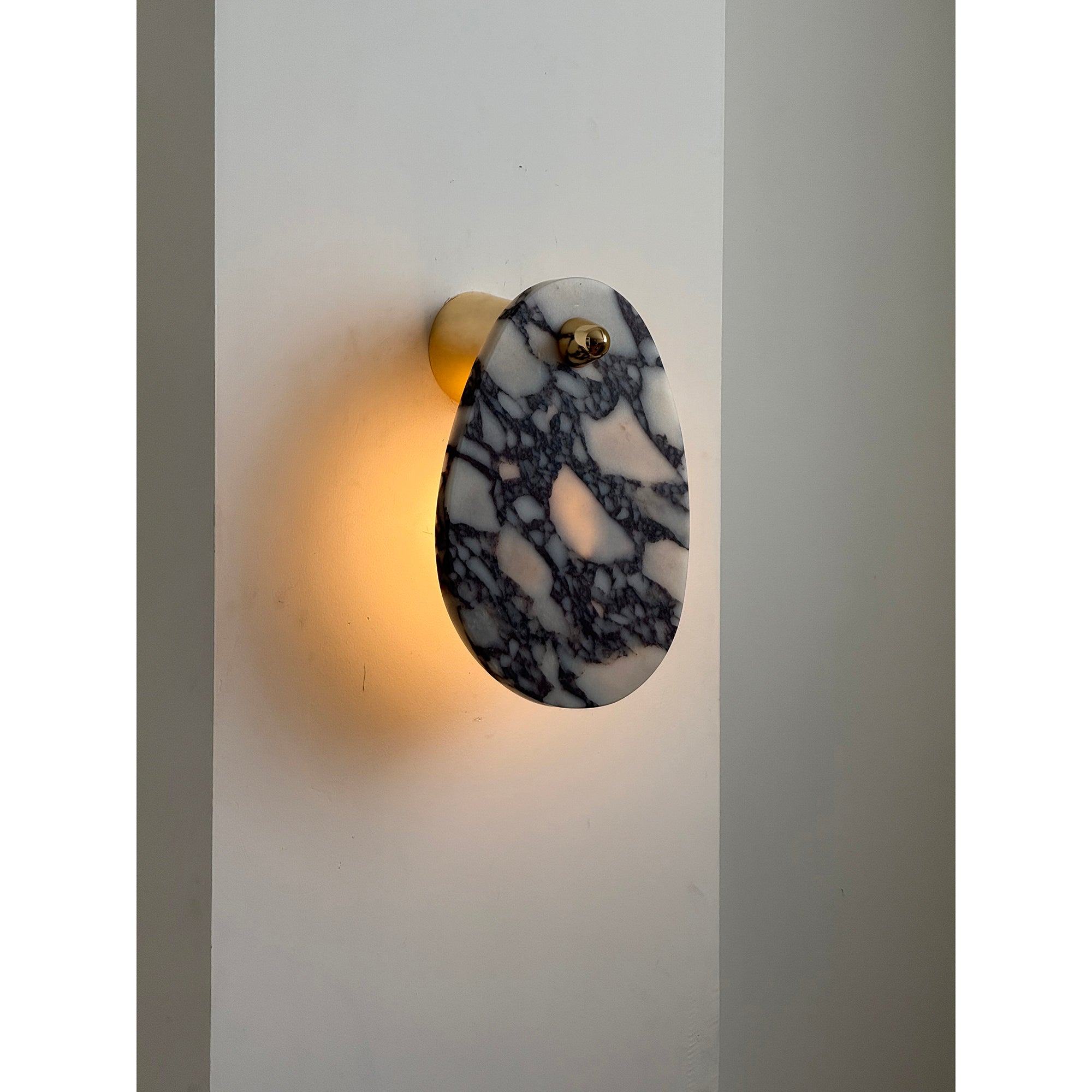 Norduvys Modern Luxurious Metal Marble Wall Lamp - Neutralighting
