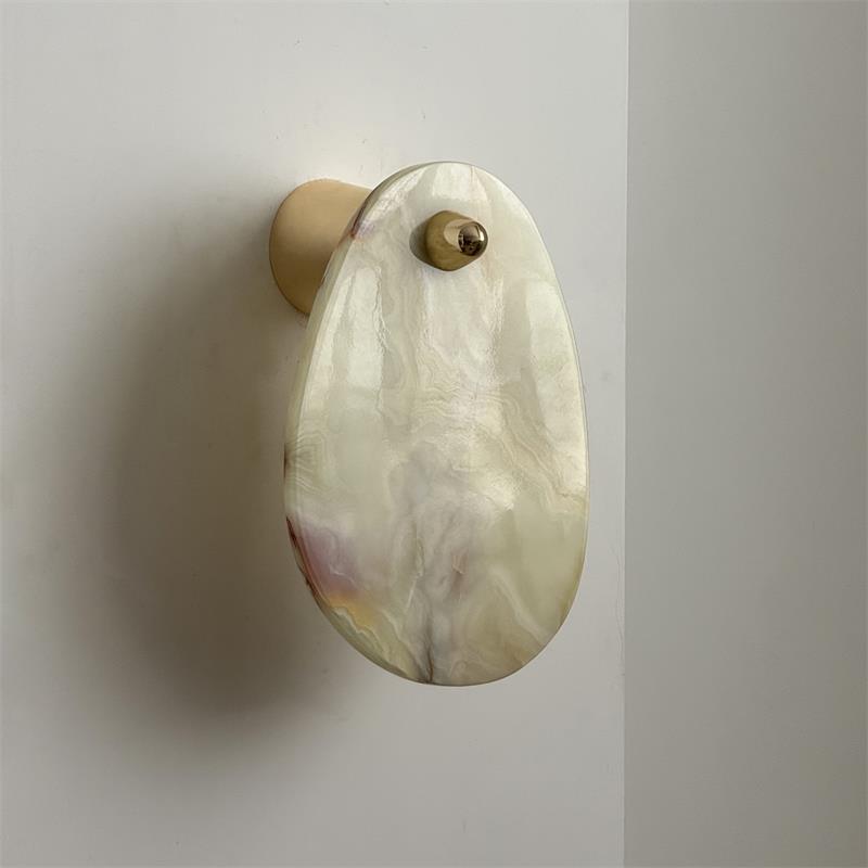 Norduvys Modern Luxurious Metal Marble Wall Lamp - Neutralighting
