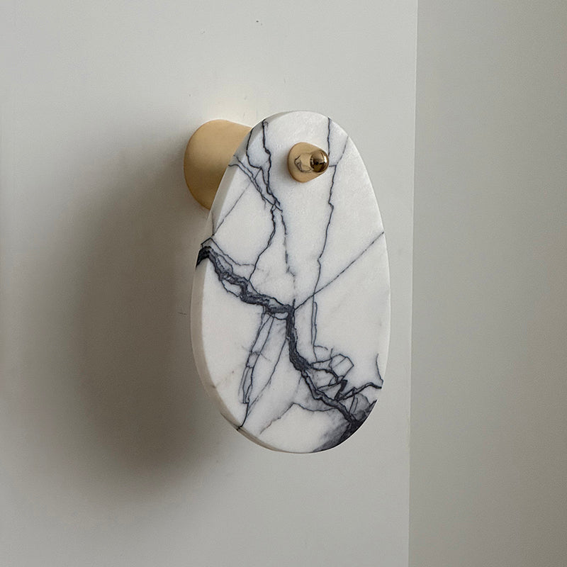 Norduvys Modern Luxurious Metal Marble Wall Lamp - Neutralighting