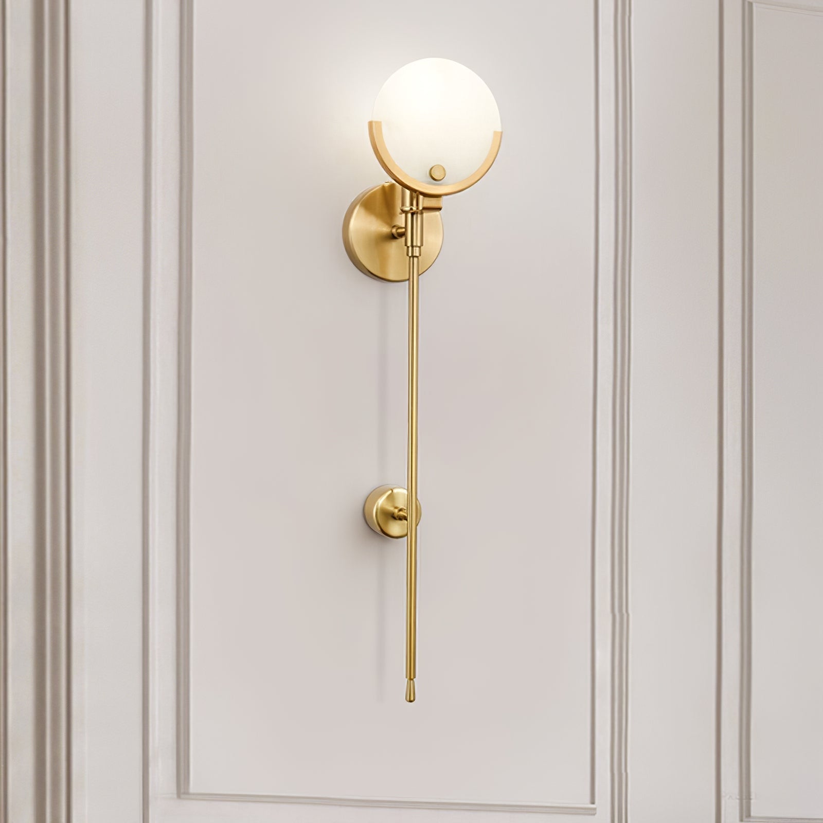 Bravi Brass Sconce Alabaster - Neutralighting