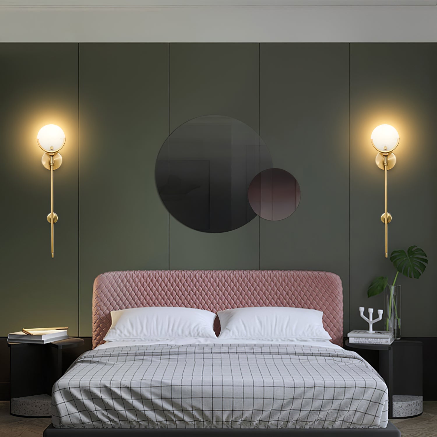 Bravi Brass Sconce Alabaster - Neutralighting