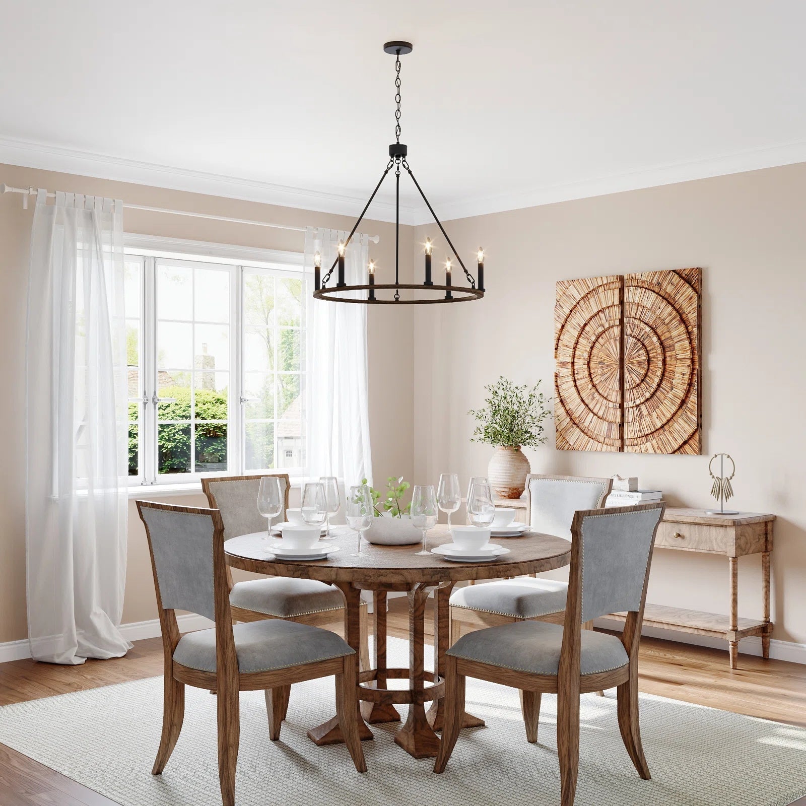Mjolkuvyo Modern Minimalist Metal Chandelier - Neutralighting