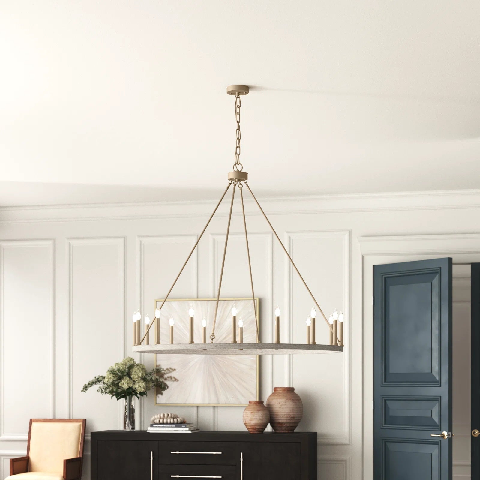 Mjolkuvyo Modern Minimalist Metal Chandelier - Neutralighting