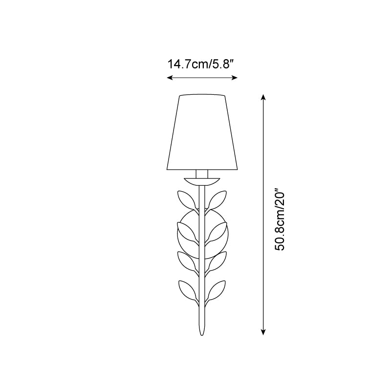 Evoque Gold Leaf Wall Sconce - Neutralighting