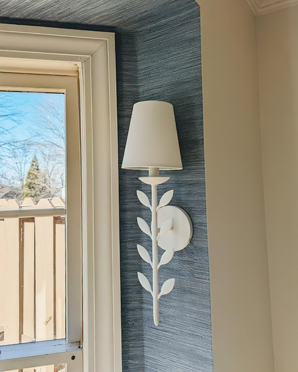 Evoque Gold Leaf Wall Sconce - Neutralighting