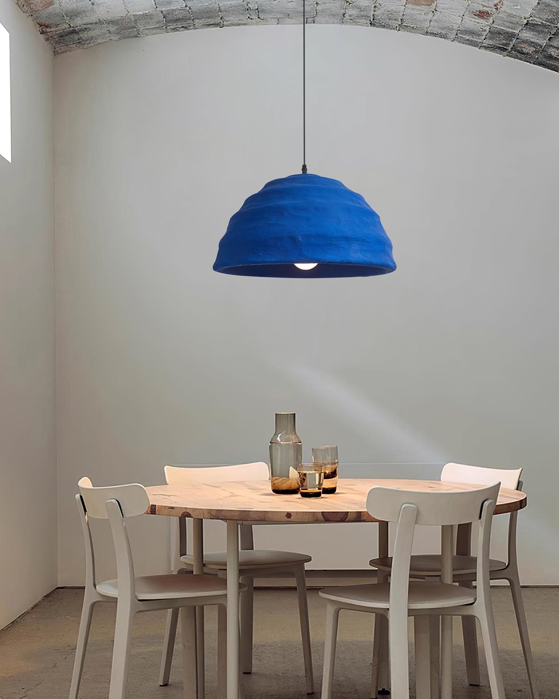 Pendant Lamp Dome Shade Blue Industrial - Neutralighting