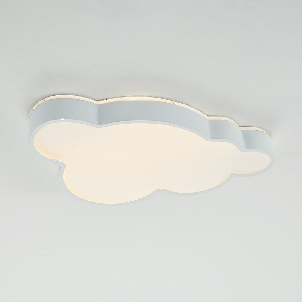 Arisha Modern Flush Mount Cloud Ceiling Light, White, Metal - Neutralighting