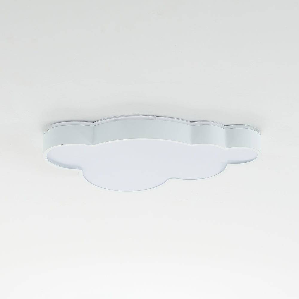 Arisha Modern Flush Mount Cloud Ceiling Light, White, Metal - Neutralighting