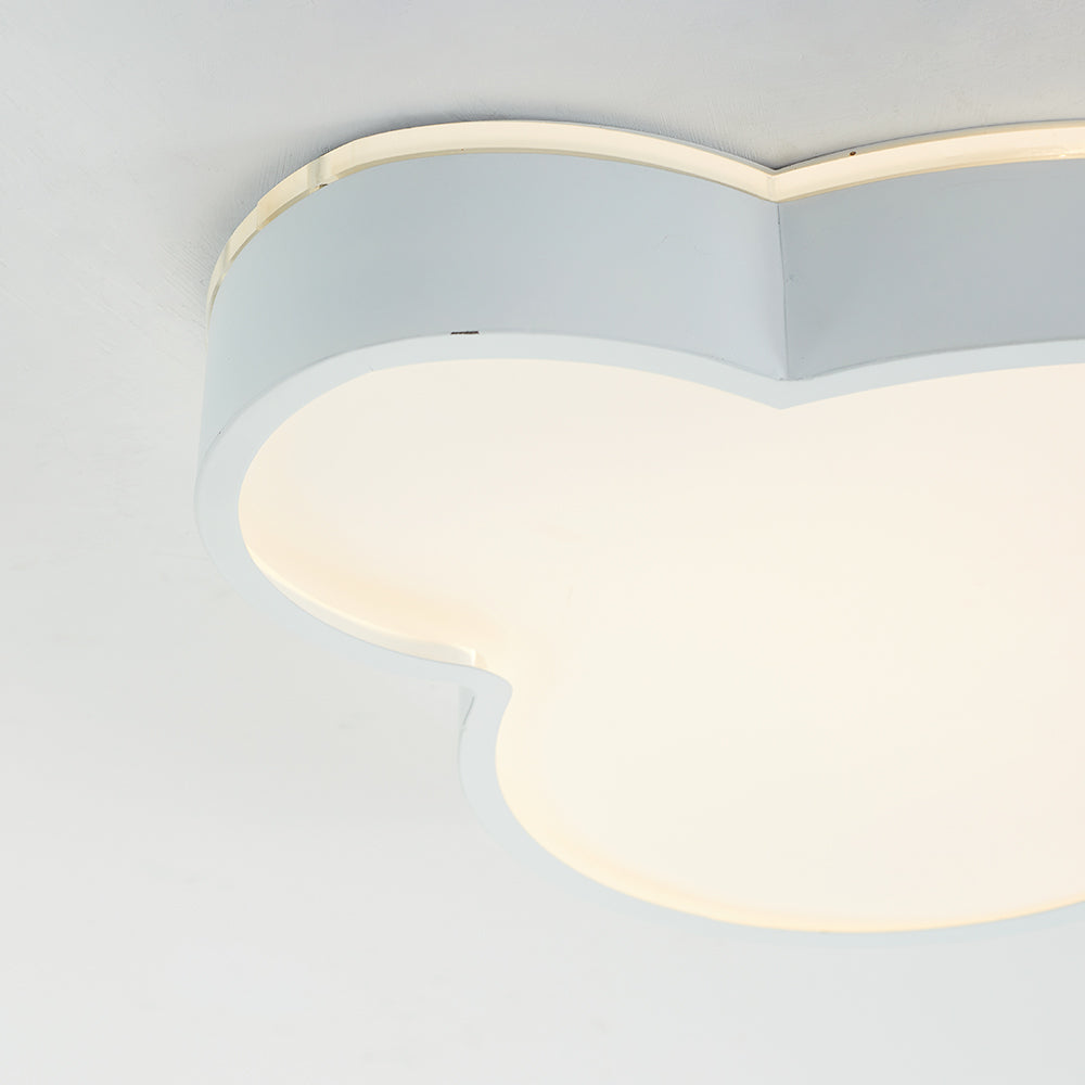 Arisha Modern Flush Mount Cloud Ceiling Light, White, Metal - Neutralighting
