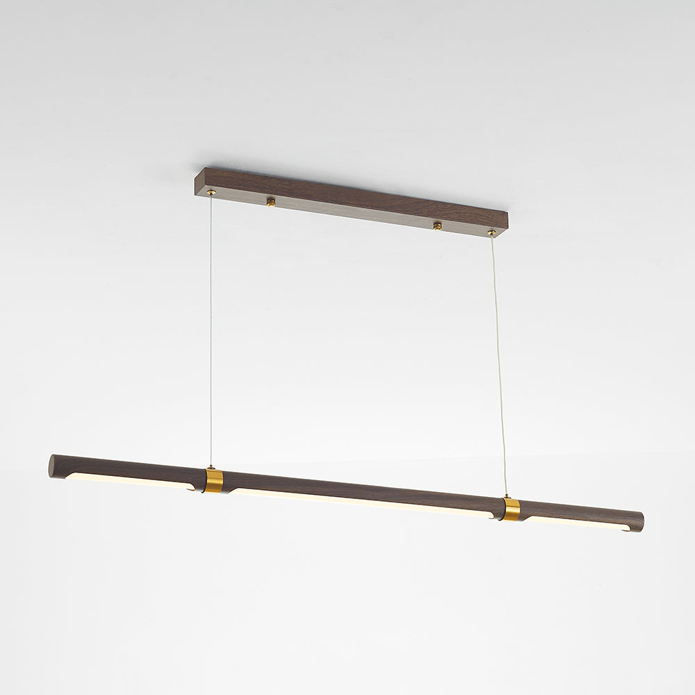 Muto Modern Minimalist Pendant Light, Metal Water Transfer Wood - Neutralighting