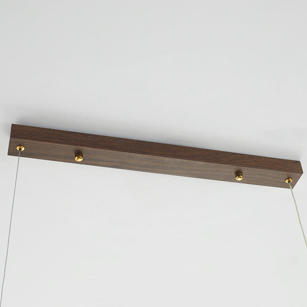 Muto Modern Minimalist Pendant Light, Metal Water Transfer Wood - Neutralighting
