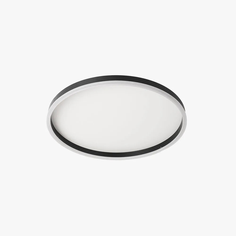 Arisha Minimalist Ring Metal Flush Mount Ceiling Light, Black - Neutralighting