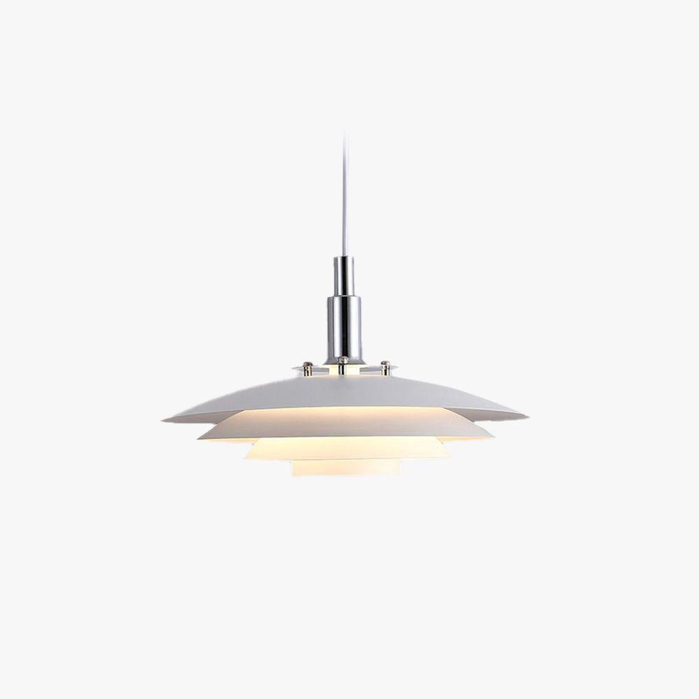 Nylo Contemporary Minimalist Frisbee Shaped Metal Pendant Light - Neutralighting
