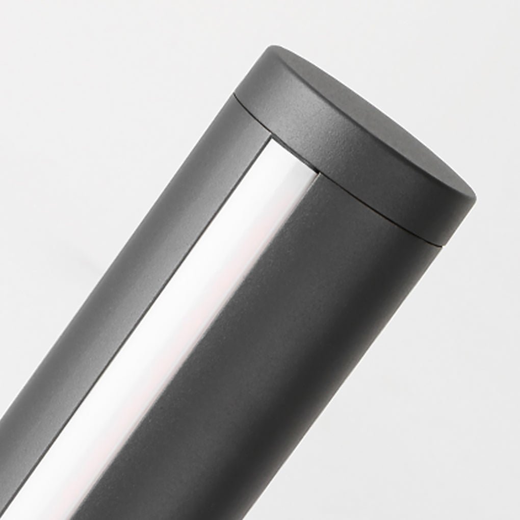 Ray Column Double Light Strip Outdoor Path Light, Black - Neutralighting