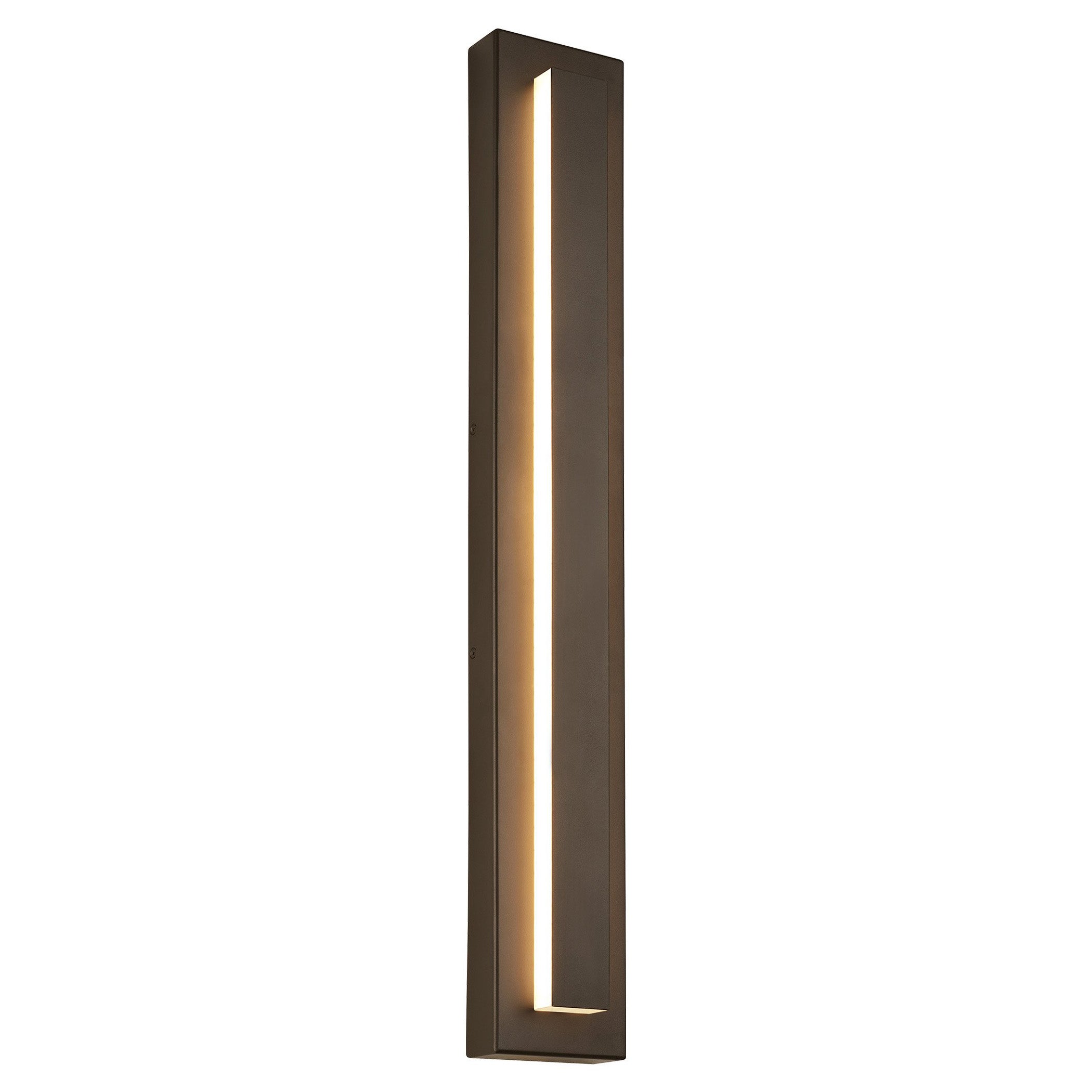 Kasso Modern Square Metal Outdoor Wall Lamp, Dark/Gray Bronze - Neutralighting