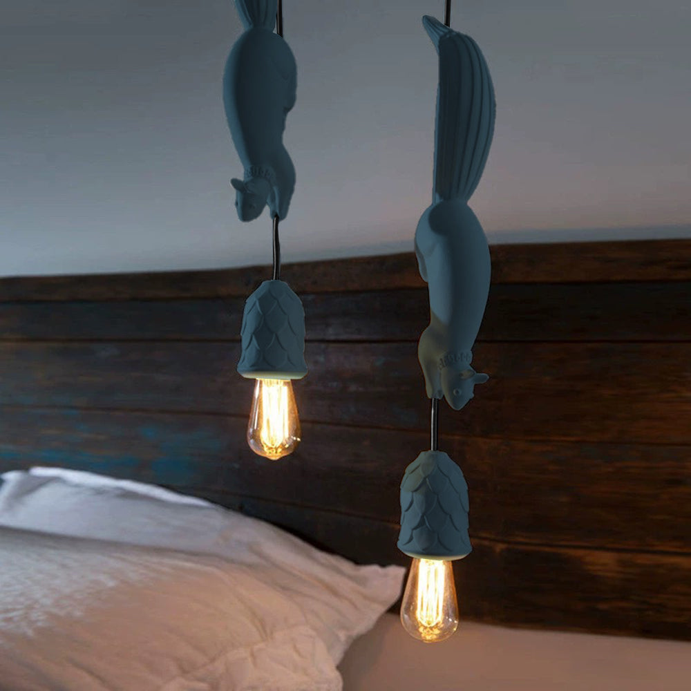 Aria Pendant Light Squirrel/Pinecone Modern, Resin, Restaurant - Neutralighting